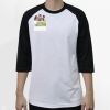 Raglan 3/4 Roundneck Shirt (White Body) Thumbnail