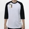 Raglan 3/4 Roundneck Shirt (White Body) Thumbnail