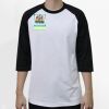 Raglan 3/4 Roundneck Shirt (White Body) Thumbnail
