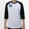 Raglan 3/4 Roundneck Shirt (White Body) Thumbnail