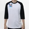 Raglan 3/4 Roundneck Shirt (White Body) Thumbnail