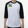 Raglan 3/4 Roundneck Shirt (White Body) Thumbnail