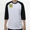 Raglan 3/4 Roundneck Shirt (White Body) Thumbnail
