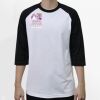 Raglan 3/4 Roundneck Shirt (White Body) Thumbnail