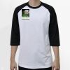 Raglan 3/4 Roundneck Shirt (White Body) Thumbnail