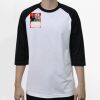 Raglan 3/4 Roundneck Shirt (White Body) Thumbnail