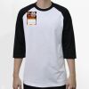 Raglan 3/4 Roundneck Shirt (White Body) Thumbnail