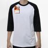 Raglan 3/4 Roundneck Shirt (White Body) Thumbnail