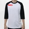Raglan 3/4 Roundneck Shirt (White Body) Thumbnail