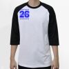 Raglan 3/4 Roundneck Shirt (White Body) Thumbnail