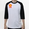Raglan 3/4 Roundneck Shirt (White Body) Thumbnail