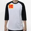 Raglan 3/4 Roundneck Shirt (White Body) Thumbnail