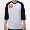 Raglan 3/4 Roundneck Shirt (White Body) Thumbnail