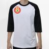 Raglan 3/4 Roundneck Shirt (White Body) Thumbnail