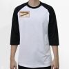 Raglan 3/4 Roundneck Shirt (White Body) Thumbnail