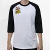 Raglan 3/4 Roundneck Shirt (White Body) Thumbnail