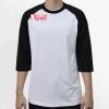 Raglan 3/4 Roundneck Shirt (White Body) Thumbnail