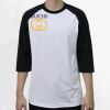 Raglan 3/4 Roundneck Shirt (White Body) Thumbnail