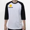 Raglan 3/4 Roundneck Shirt (White Body) Thumbnail