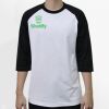 Raglan 3/4 Roundneck Shirt (White Body) Thumbnail