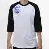 Raglan 3/4 Roundneck Shirt (White Body) Thumbnail
