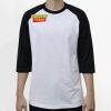 Raglan 3/4 Roundneck Shirt (White Body) Thumbnail