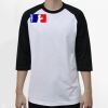 Raglan 3/4 Roundneck Shirt (White Body) Thumbnail