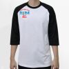 Raglan 3/4 Roundneck Shirt (White Body) Thumbnail