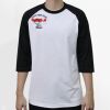 Raglan 3/4 Roundneck Shirt (White Body) Thumbnail