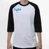 Raglan 3/4 Roundneck Shirt (White Body) Thumbnail
