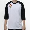 Raglan 3/4 Roundneck Shirt (White Body) Thumbnail