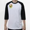 Raglan 3/4 Roundneck Shirt (White Body) Thumbnail