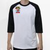Raglan 3/4 Roundneck Shirt (White Body) Thumbnail