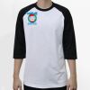 Raglan 3/4 Roundneck Shirt (White Body) Thumbnail