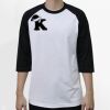 Raglan 3/4 Roundneck Shirt (White Body) Raglan 3/4 Roundneck Shirt (White Body) Thumbnail