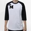 Raglan 3/4 Roundneck Shirt (White Body) Raglan 3/4 Roundneck Shirt (White Body) Thumbnail