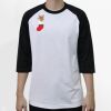 Raglan 3/4 Roundneck Shirt (White Body) Thumbnail