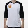 Raglan 3/4 Roundneck Shirt (White Body) Thumbnail