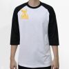 Raglan 3/4 Roundneck Shirt (White Body) Thumbnail