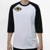 Raglan 3/4 Roundneck Shirt (White Body) Thumbnail
