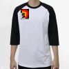 Raglan 3/4 Roundneck Shirt (White Body) Thumbnail