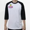 Raglan 3/4 Roundneck Shirt (White Body) Thumbnail
