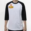 Raglan 3/4 Roundneck Shirt (White Body) Thumbnail