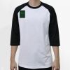 Raglan 3/4 Roundneck Shirt (White Body) Thumbnail