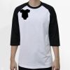 Raglan 3/4 Roundneck Shirt (White Body) Thumbnail