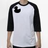 Raglan 3/4 Roundneck Shirt (White Body) Thumbnail
