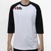 Raglan 3/4 Roundneck Shirt (White Body) Thumbnail