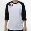 Raglan 3/4 Roundneck Shirt (White Body) Thumbnail