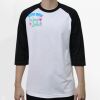 Raglan 3/4 Roundneck Shirt (White Body) Thumbnail
