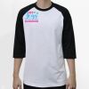 Raglan 3/4 Roundneck Shirt (White Body) Thumbnail